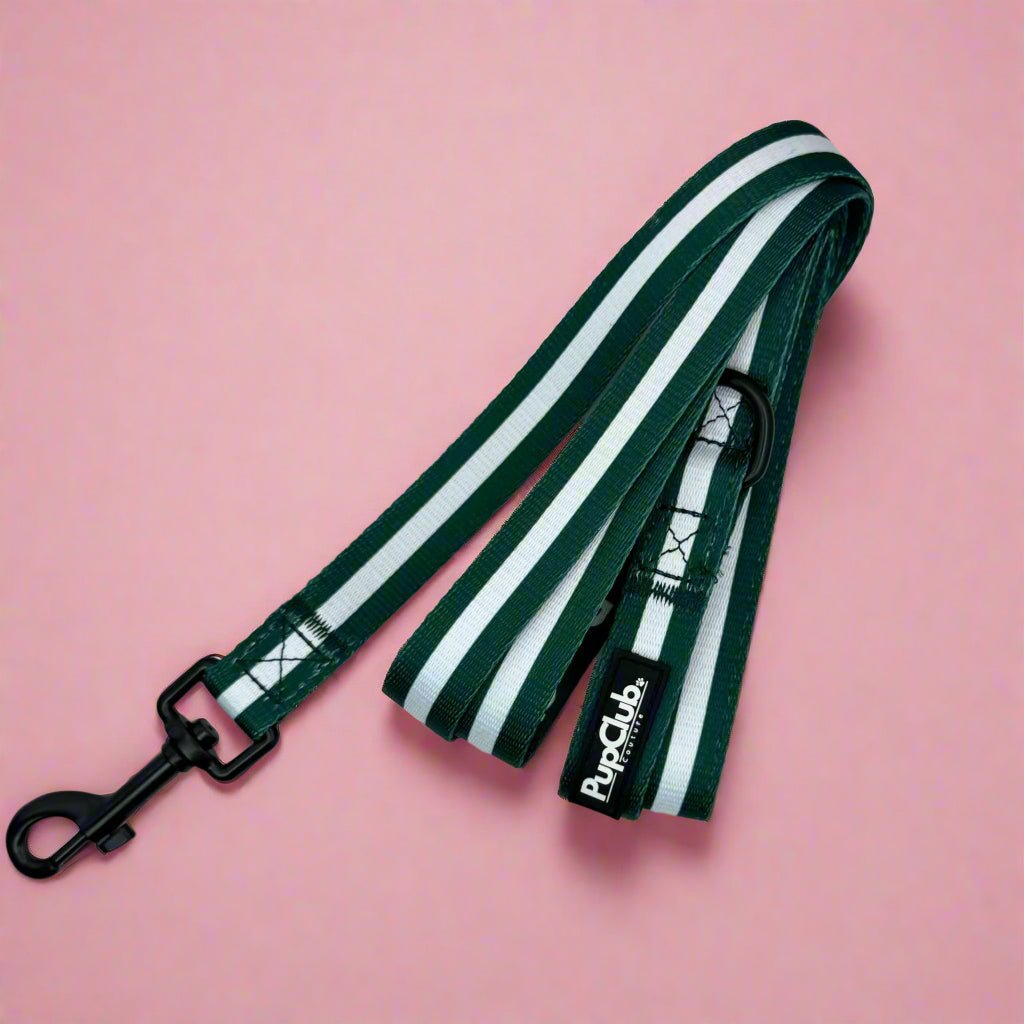 PupClub Couture Dog Lead - Forest Green