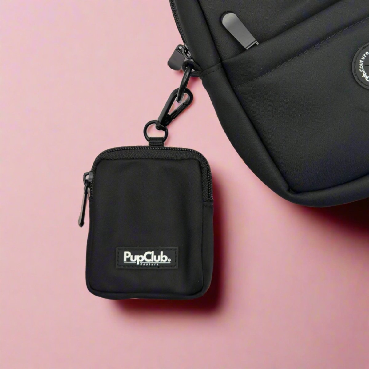 PupClub Couture Dog Treat Pouch - Black