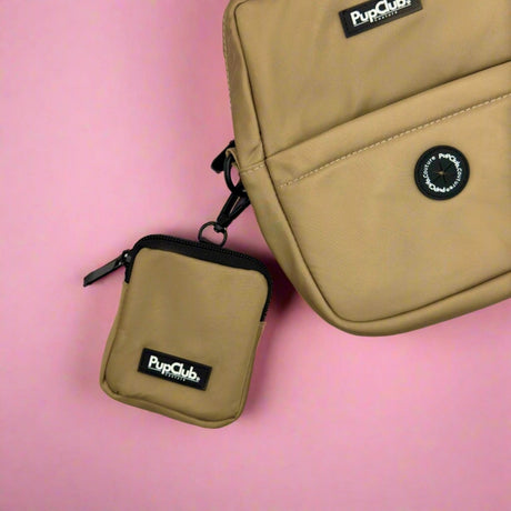 PupClub Couture Dog Treat Pouch - Tan