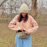 PupClub Couture Dog Walking Bum Bag - Khaki Green