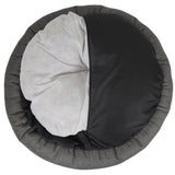 Ralph & Co The Balmoral Herringbone Calming Donut Dog Bed - Grey