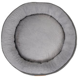 Ralph & Co The Balmoral Herringbone Calming Donut Dog Bed - Grey
