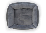 Ralph & Co The Balmoral Herringbone Bolster Dog Bed Grey