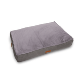 Ralph & Co The Balmoral Herringbone Flat Pillow Dog Bed - Grey