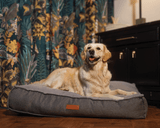 Ralph & Co The Balmoral Herringbone Flat Pillow Dog Bed - Grey