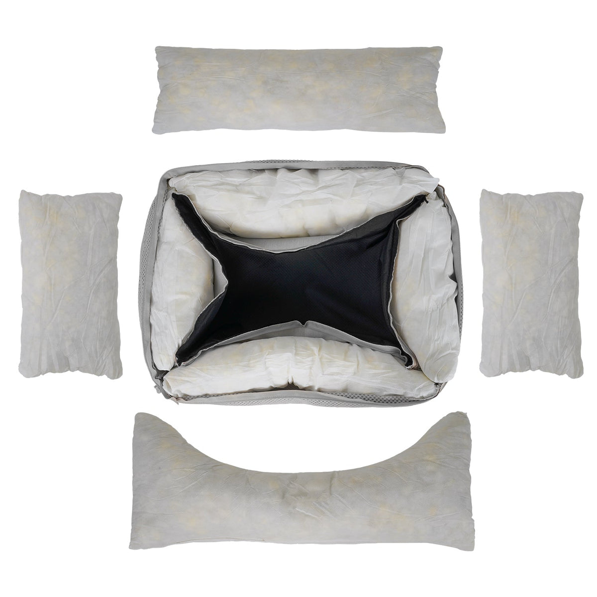 Ralph & Co The Highclere Luxury Memory Foam Bolster Dog Bed - Grey