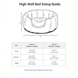Ralph & Co The Cotswold High Wall Bouclé Dog Bed Oatmeal