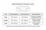 Ralph & Co The Cotswold High Wall Bouclé Dog Bed Oatmeal