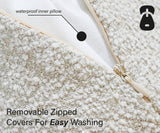 Ralph & Co The Cotswold High Wall Bouclé Dog Bed Oatmeal