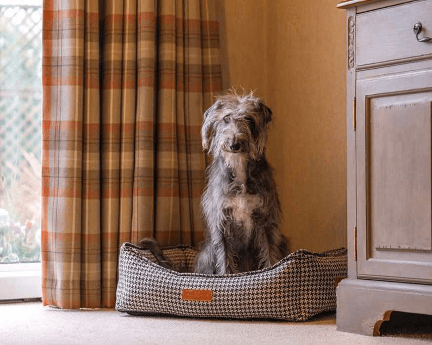Ralph & Co The Kensington Houndstooth Bolster Dog Bed