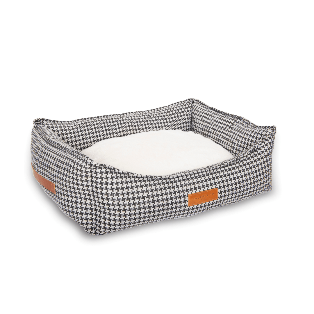 Ralph & Co The Kensington Houndstooth Bolster Dog Bed
