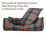 Ralph & Co The Marlow Memory Foam Bolster Dog Bed - Tartan