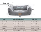 Ralph & Co The Kensington Houndstooth Bolster Dog Bed