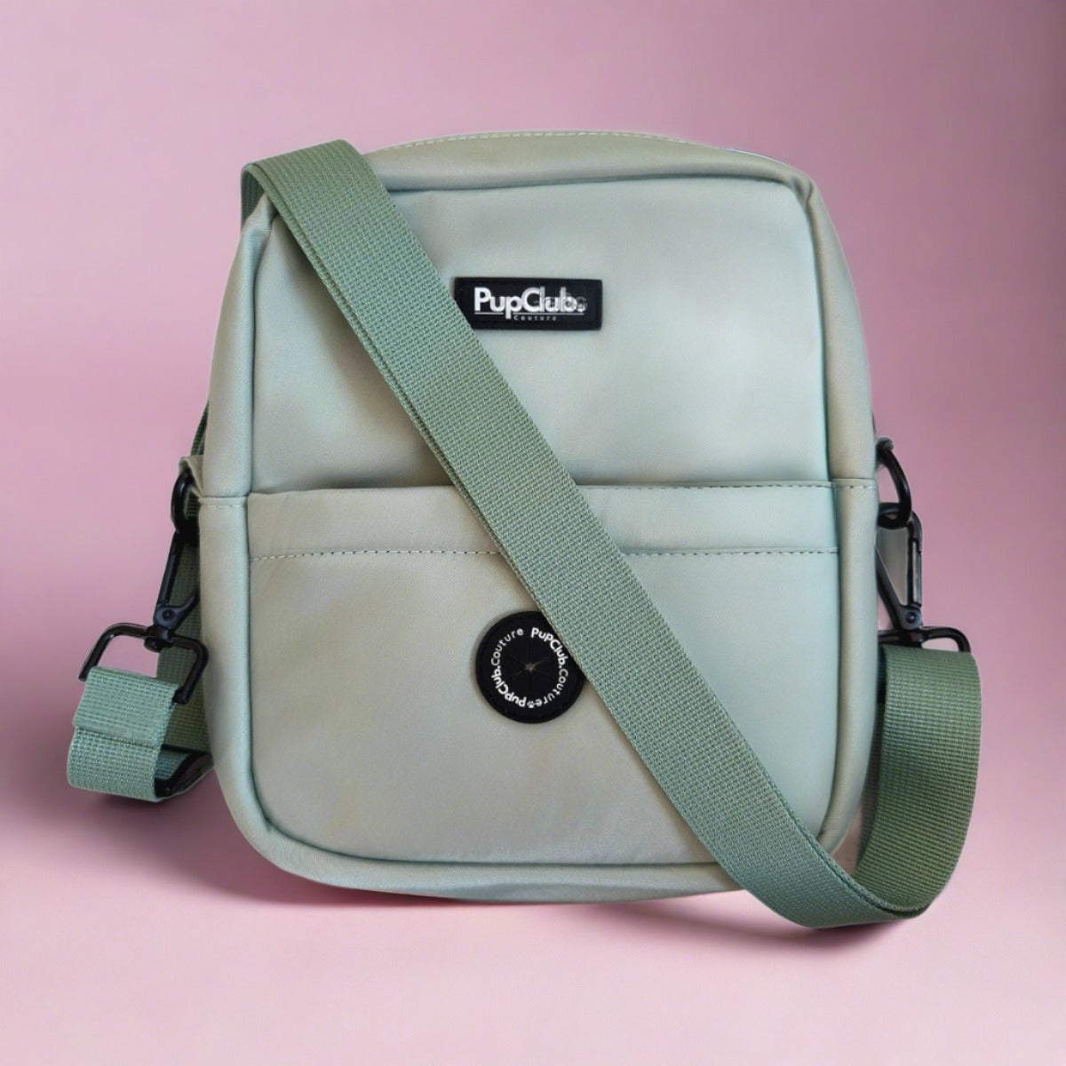 PupClub Couture Mini Dog Walking Bag - Sage Green