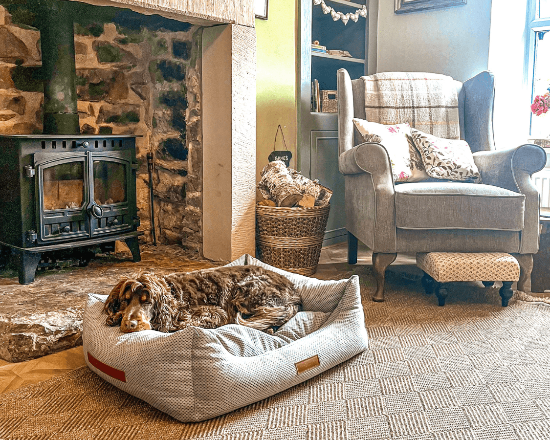 Ralph & Co The Highclere Luxury Memory Foam Bolster Dog Bed - Grey