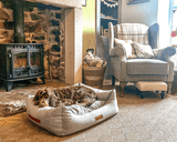 Ralph & Co The Highclere Luxury Memory Foam Bolster Dog Bed - Grey