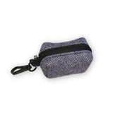 PupClub Couture Poo Bag Holder - Tweed Blue