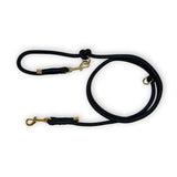 PupClub Couture 6ft Rope Dog Lead Black