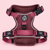 PupClub Couture Rugged Rover Dog Harness - Berry Tweed