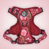 PupClub Couture Rugged Rover Harness - Burgundy Bloom
