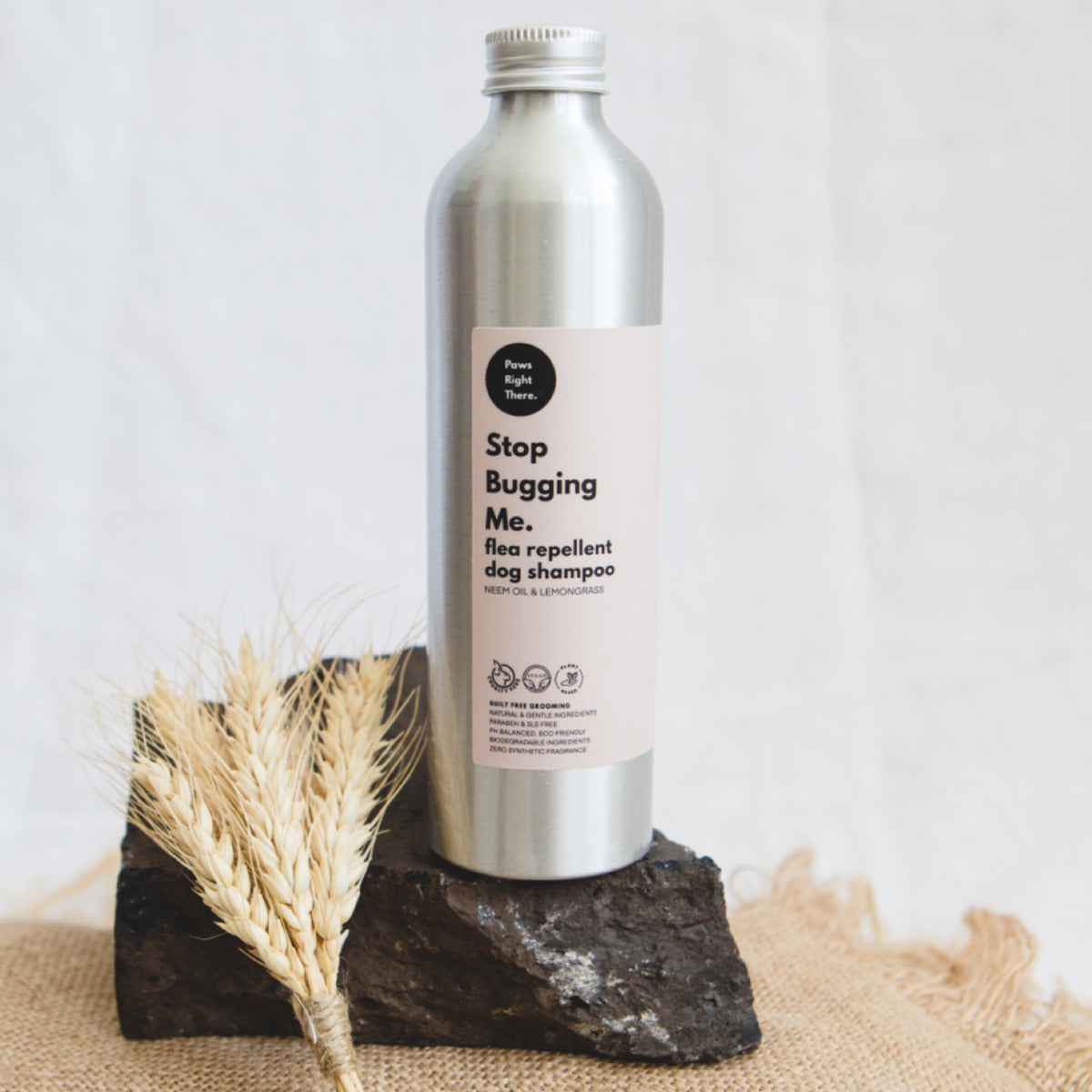 Paws Right There Stop Bugging Me Dog Shampoo with Neem & Lemongrass – 250ml