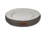 Ralph & Co The Lincoln Herringbone Tweed Calming Donut Dog Bed