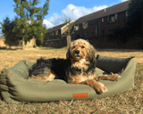 Ralph & Co The Henley Orthopaedic Waterproof Bolster Dog Bed Olive Green